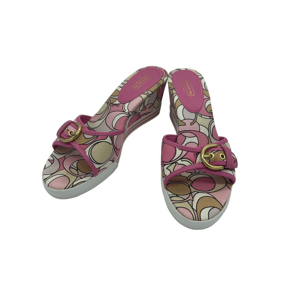 Coach Perry Buckle Wedges Y2K Size 8